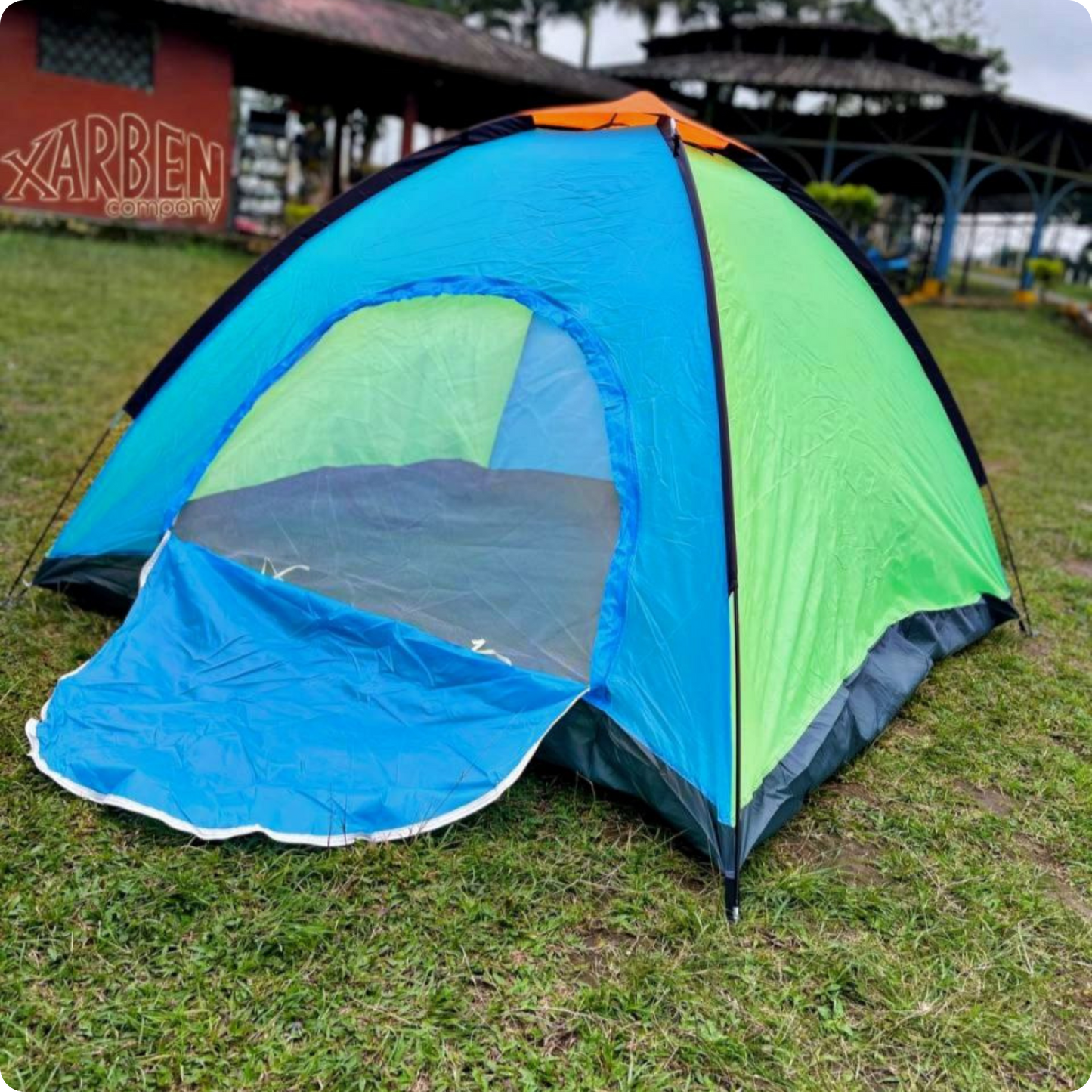 Carpa de Camping 4 personas - Bicolor de Baja Montaña 🏕️ - XARBENcompany