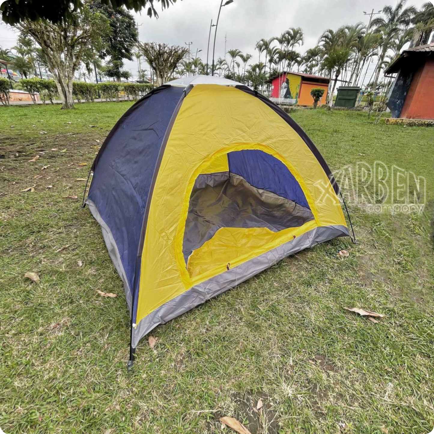 Carpa de Camping 4 personas - Bicolor de Baja Montaña 🏕️ - XARBENcompany