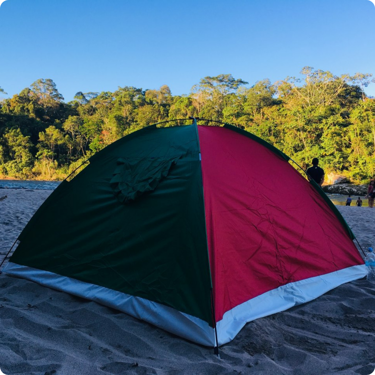 Carpa de Camping 4 personas - Bicolor de Baja Montaña 🏕️ - XARBENcompany