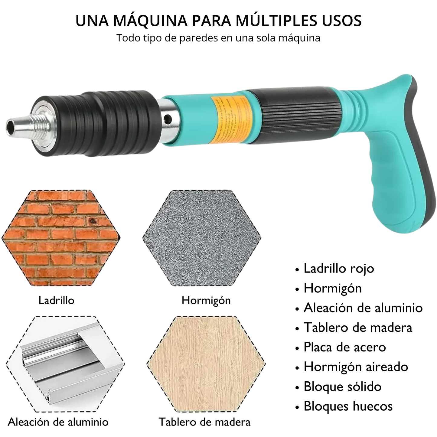 Pistola Remachadora para clavos - Impacto de aire neumatica ® - XARBENcompany