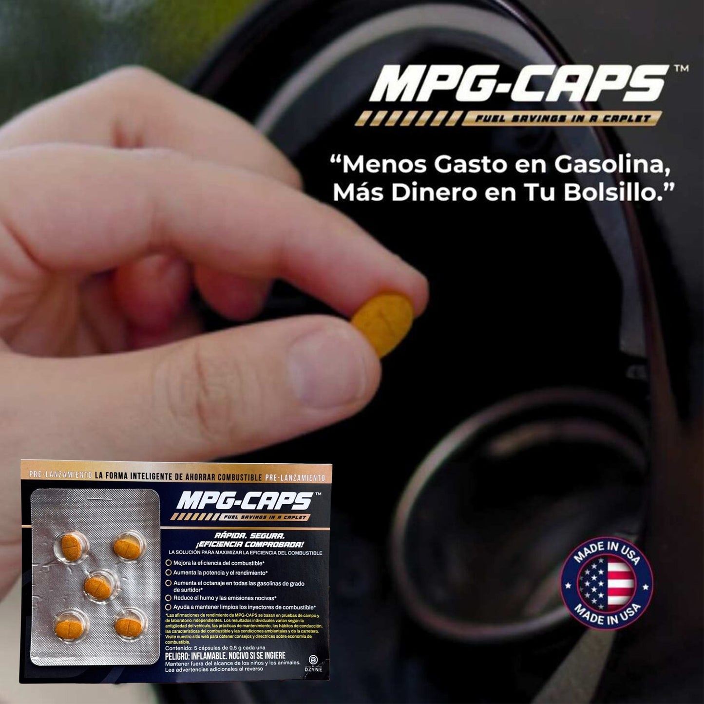 Aditivo Catalizador MPG-CAPS ™ - Ahorra Combustible - XARBENcompany