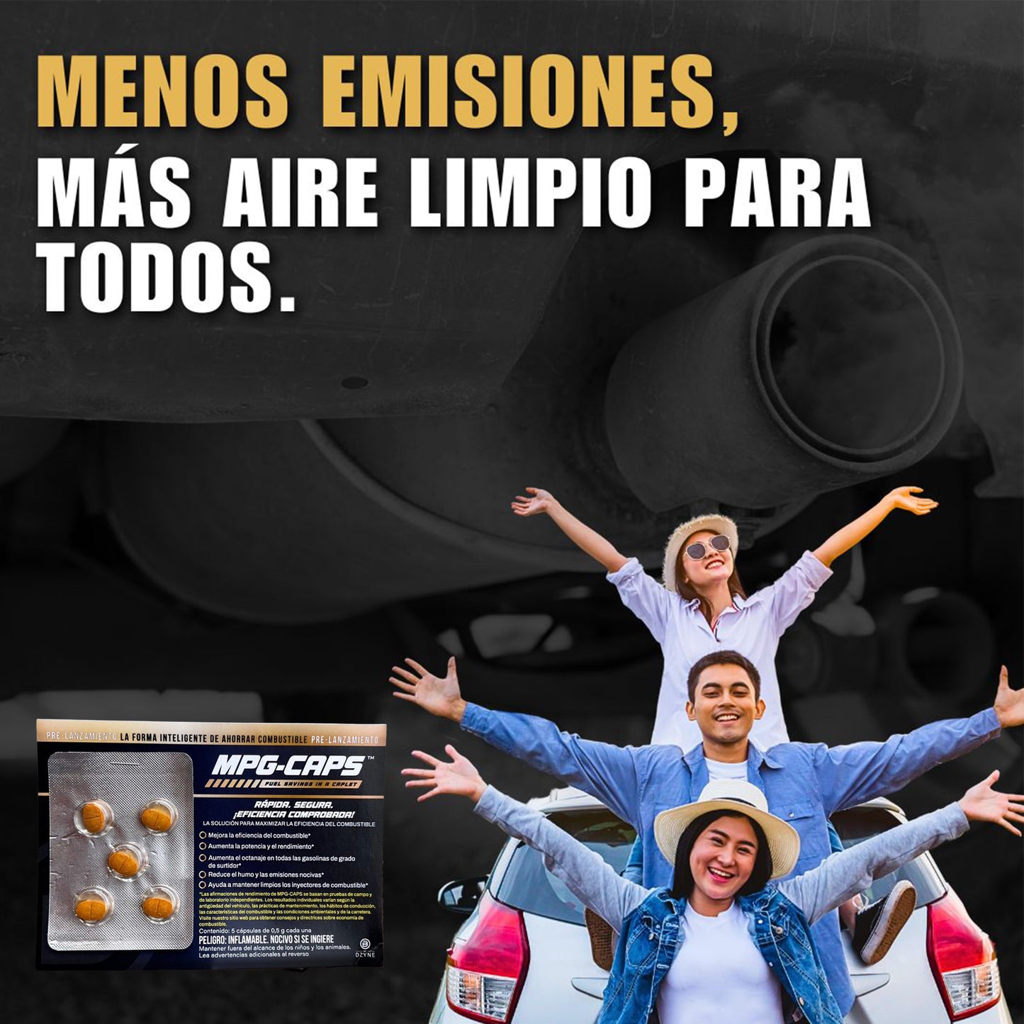 Aditivo Catalizador MPG-CAPS ™ - Ahorra Combustible - XARBENcompany